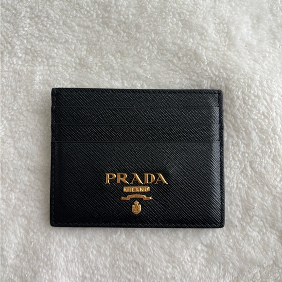Prada Black Key and Card Holder with Gold Hardware - Picture 1 of 3